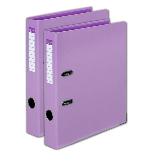 2PK Colour Hide A4 Half Lever Arch File PE - Purple