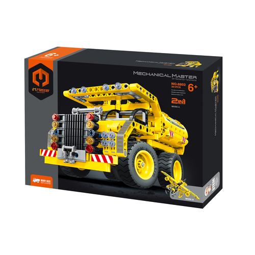 361pc iM.Master 2-in-1 Dump Truck To Aircraft Blocks Kids Toy Set Yellow 6+