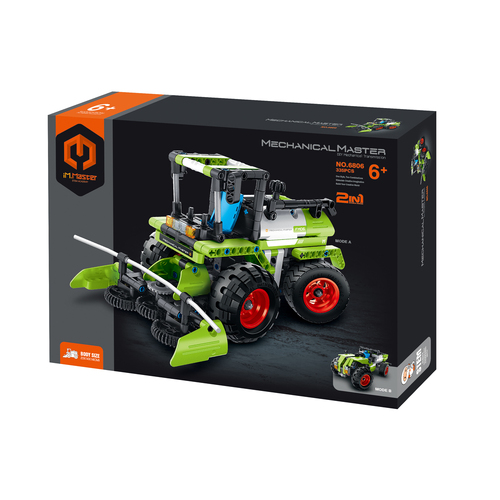 336pc iM.Master 2-in-1 Harvester To Tractor Blocks Kids Toy Set Green 6y+