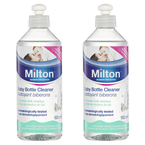 2x 500ml Milton Baby Bottle Cleaner