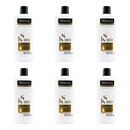 6PK Tresemme 700ml Keratin Smooth Hair Care Conditioner