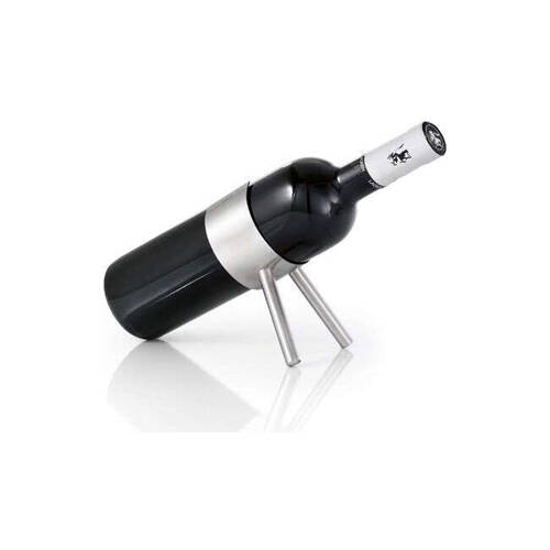 Blomus Cino Stainless Steel Wine Bottle Holder Rack Stand Silver