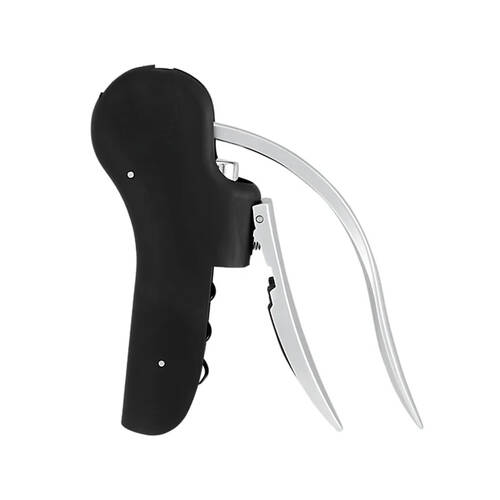 Blomus Lever Man Automatic Corkscrew w/ Foil Cutter Wine Bottle Opener Black