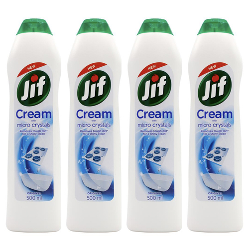 4PK Jif 500ml Cream w/Micro Crystals Original