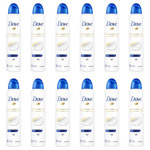 12PK Dove 127G / 220ml Antiperspirant Advanced Care Original