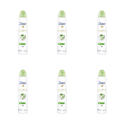 6PK Dove 127g/220ml Antiperspirant Go Fresh Cucumber/Green Tea