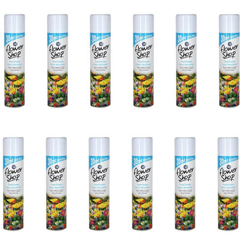12PK Flower Shop Odour Neutraliser 330ml - Fresh Flowers 