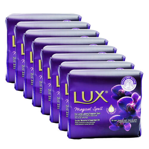 8x 3pc Lux 80g Scented Soap Bar Magical Spell Moisturising/Nourishing