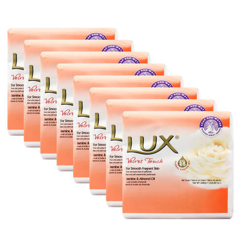 8x 3pc Lux 80g Scented Soap Bars Velvet Touch Moisturising/Nourishing