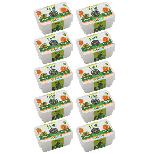 50pc Lemon & Lime 750ml Reusable Food Containers