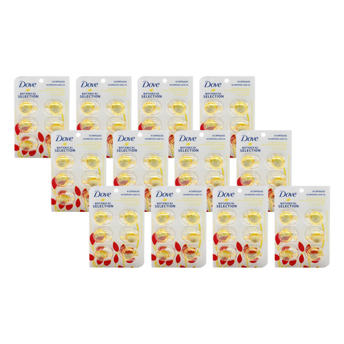 72pc Dove 1ml Botanical Hair Care Oil Infused w/ Rosehip Oil