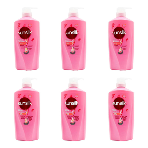 6PK Sunsilk 625ml Shampoo Smooth & Manageable Argan Oil Elastin/Vitamin C