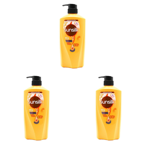 3PK Sunsilk 625ml Soft & Smooth Gentle Hair Care Conditioner
