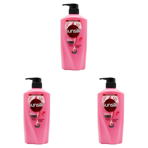 3PK Sunsilk 625ml Conditioner Smooth & Manageable Silky Hair Care
