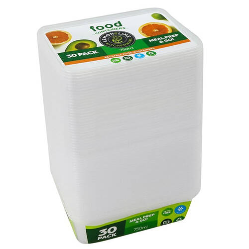 30pc Lemon Lime Reusable Food Containers