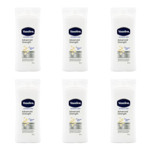 6PK Vaseline 200ml Intensive Care Advanced Strength Body Lotion