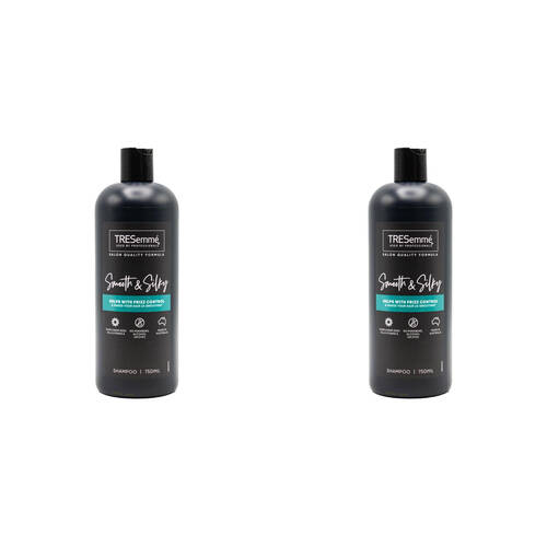 2PK Tresemme 750ml Hair Care Shampoo Frizz Control Smooth & Silky