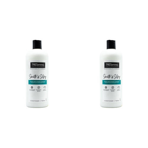 2PK Tresemme 750ml Hair Conditioner w/ Sunflower Seed Oil Smooth & Silky
