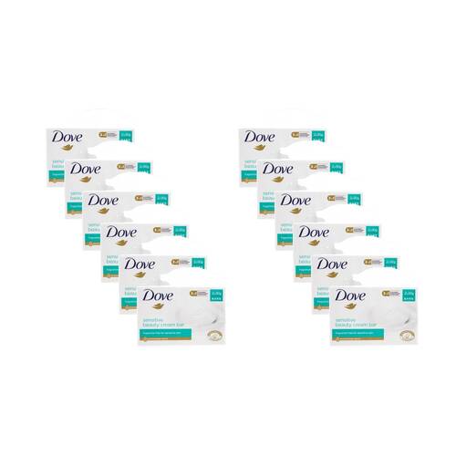12x 2PK Dove Beauty Moisturising Cream Soap Bar Sensitive Fragrance-Free 90g