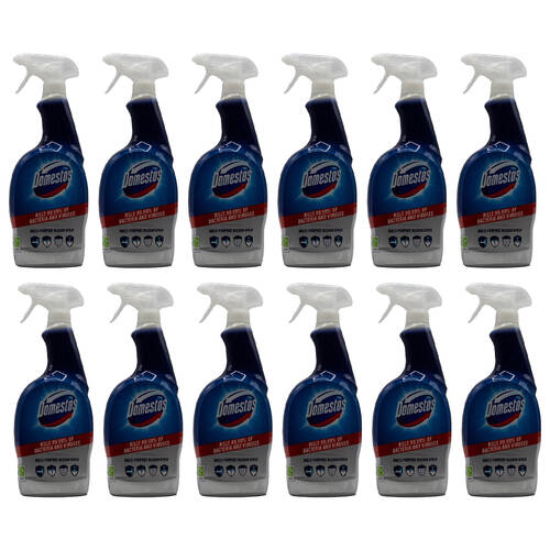 12PK Domestos 700ml Multi Purpose Bleach Home Cleaner Spray