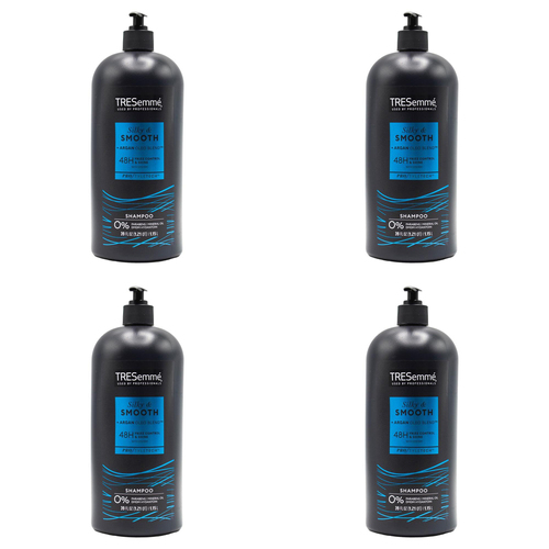 4PK Tresemme 1.15L Silky & Smooth Argan Oleo Blend Hair Care Shampoo