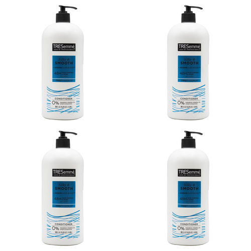4PK Tresemme 1.15L Silky & Smooth Argan Oleo Blend Hair Care Conditioner