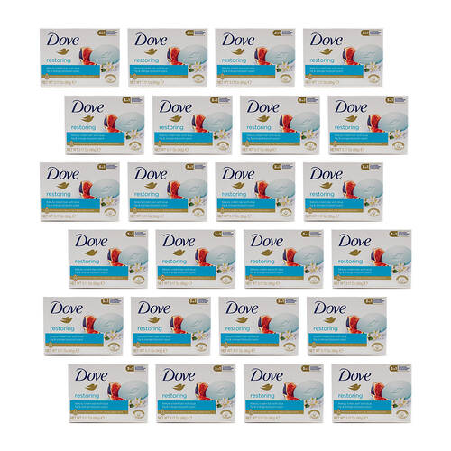 24PK Dove 90g Beauty Cream Bar Restoring Blue Fig & Orange Blossom Scent