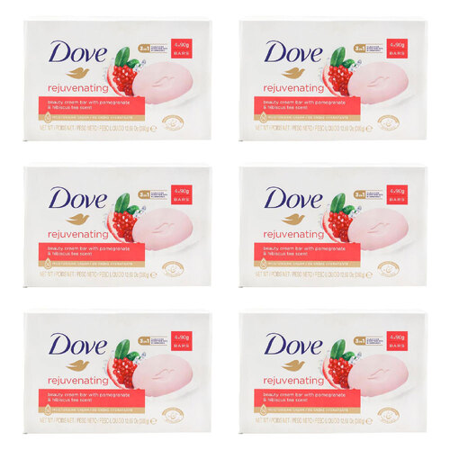24pc Dove 90g Soap Bar Rejuvenating Pomegranate & Hibiscus Tea Scent