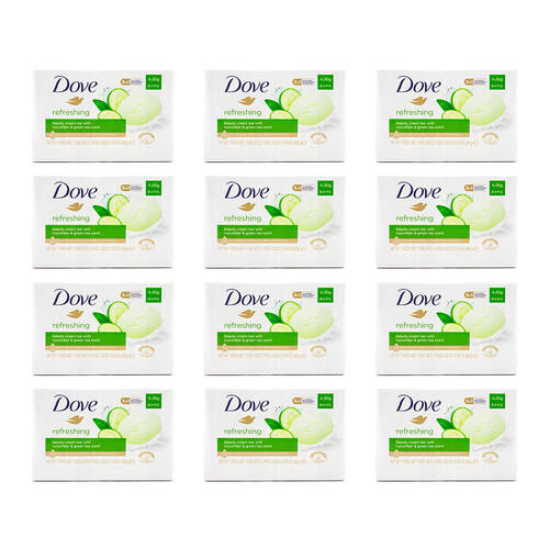 48pc Dove 90G Beauty Cream Bar Soap w/ Cucumber & Green Tea Scent