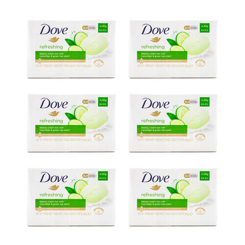 24pc Dove 90G Beauty Cream Bar Soap w/ Cucumber & Green Tea Scent