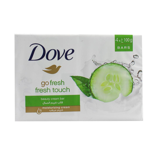 4x Dove 100g Go Fresh Fresh Touch Soap Bars