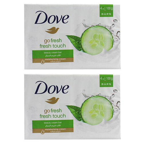 8PK Dove 100g Go Fresh Fresh Touch Soap Bars