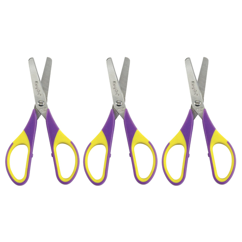 3PK Crayola Kids/Childrens Creative Blunt Tip Scissors Single Pair 3y+