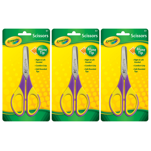 3PK Crayola Blunt Tip Scissors Art/Craft Supply Kids/Children 4y+