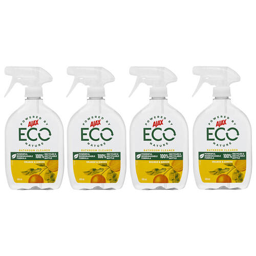 4PK Ajax eco 450ml Bathroom Cleaner Orange & Ginger ...