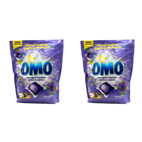 84pc Omo Detergent Laundry Capsules - Lavender & Eucalyptus