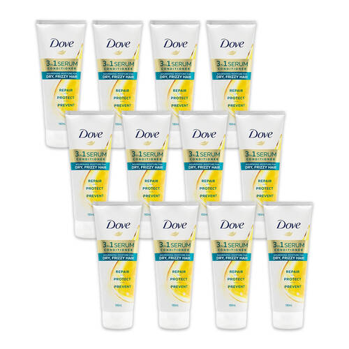 12PK Dove 3in1 Serum Conditioner 180ml Nourishing Moisture