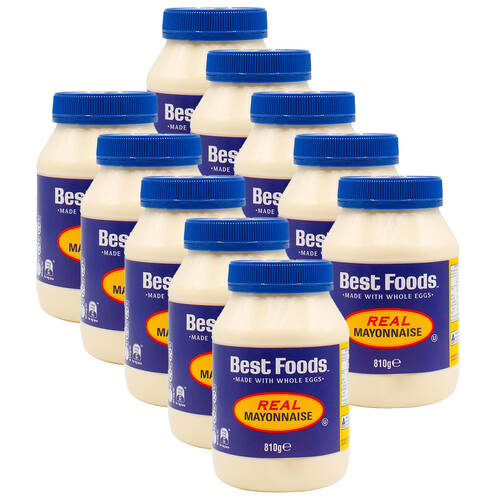 10PK Best Foods 810g Real Mayonnaise Origial Creamy Mayo Jar