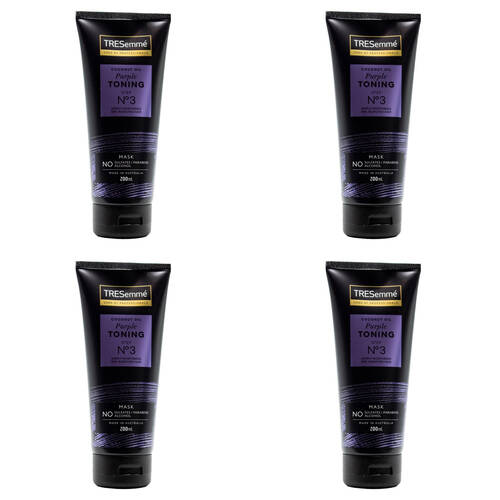 4PK Tresemme 200ml Mask Coconut Oil Purple Toning Step No.3