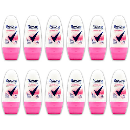 12PK Rexona 45ml Roll On Deodorant Motion Activated Powder Dry