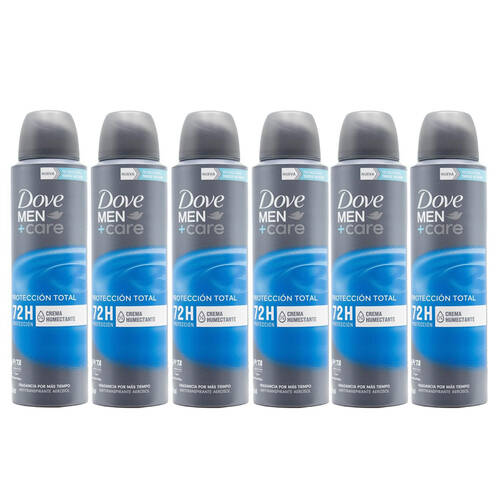 6PK Dove Men+Care Antiperspirant Deodorant Spray 72H Protection 150ml