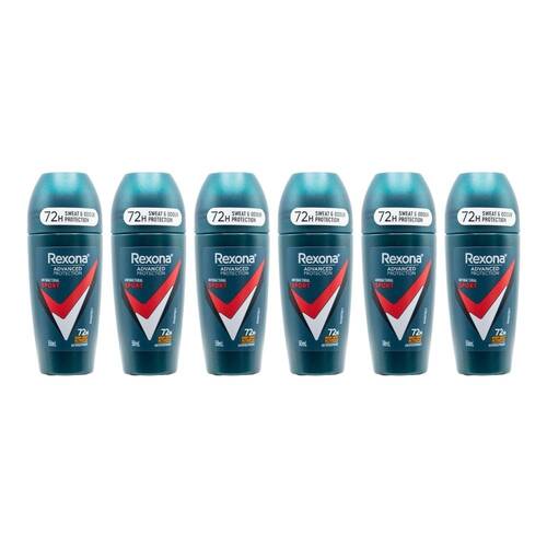 6PK Rexona 72H Advanced Protection Antiperspirant Roll On Deodorant 50ml