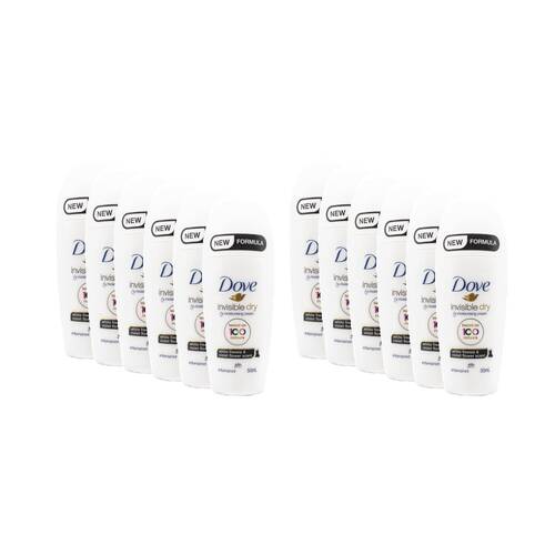 12PK Dove Antiperspirant Roll-On Deodorant 48 Hour 50ml White Freesia & Violet