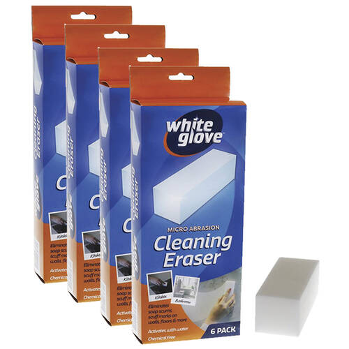 4PK White Glove Micro Abrasion Cleaning Eraser