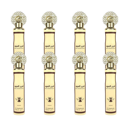 8PK Nusuk Air Freshener Odour Eliminator 300ml - Ameer Oud Black