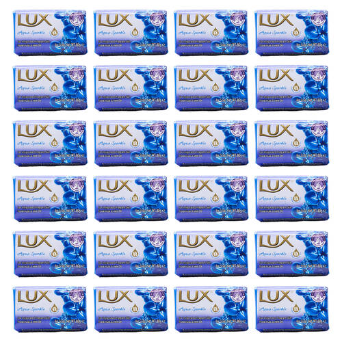 24PK Lux 80G Soap Bar Shower/Bath Body Wash - Aqua Sparkle