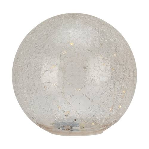 Annabel Trends Small Glass Crackle Light Ball Globe Home Decor 15cm
