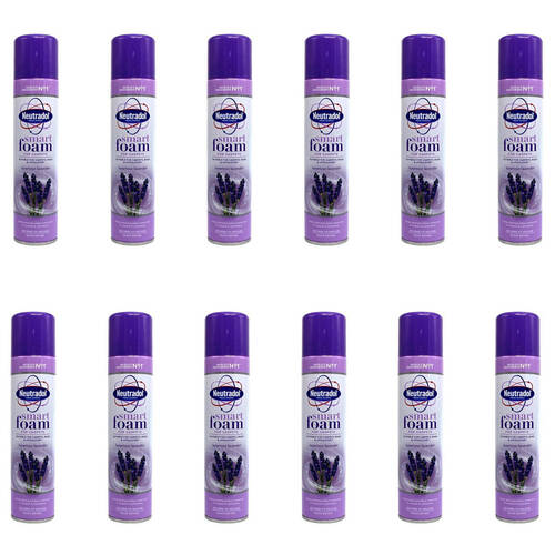12PK Neutradol Smart Foam Carpet Cleaner Spray - Lavender 300ml