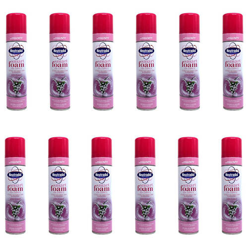 12PK Neutradol Smart Foam Carpet Cleaner 300ml - White Bouquet