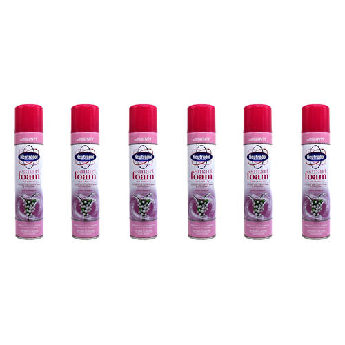 6PK Neutradol Smart Foam Carpet Cleaner 300ml - White Bouquet